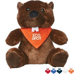 Bucky Plush Beaver w/ Bandana, 6"