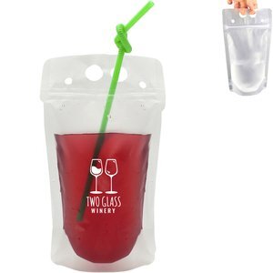 Resealable Drink Pouch, 17 oz.