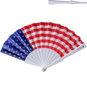 Patriotic Accordion Fan