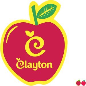 Apple Shape Custom Sticker - Gloss, 2-1/16"