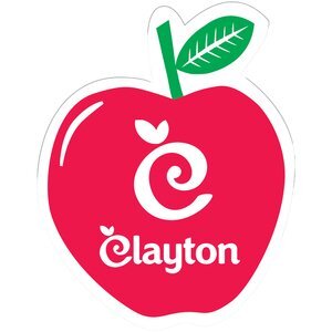 Apple Shape Custom Sticker - Matte, 2-1/16"