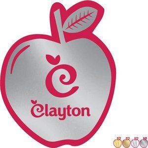 Apple Shape Custom Sticker - Foil, 2-1/16"