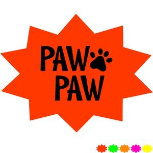 Starburst Shape Custom Sticker - Neon, 1-13/16"