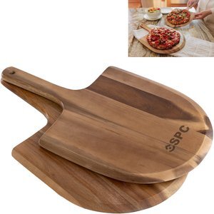 Acacia Personal Pizza Peel Serving Board Paddles, Set of Two