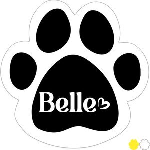 Paw Shape Custom Sticker - Gloss, 1-7/8"
