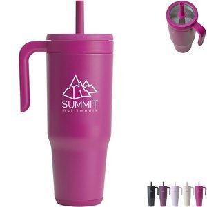 Reduce® Chiller Vacuum Insulated Travel Mug w/ Straw, 40oz.