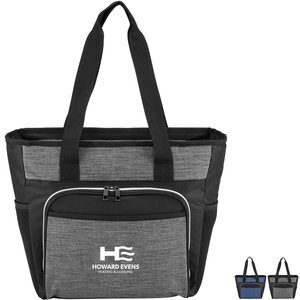 Heather Recycled Polyester 20-Can Cooler Tote