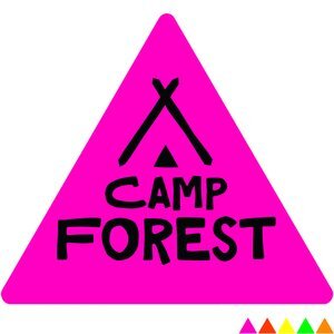 Triangle Shape Custom Sticker - Neon, 1"