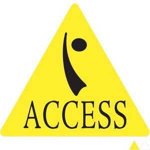 Triangle Shape Custom Sticker - Gloss, 2-1/4"