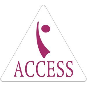 Triangle Shape Custom Sticker - Matte, 2-1/4"