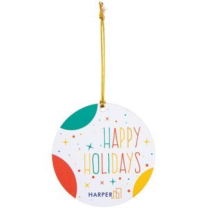 Circle Wood Ornament