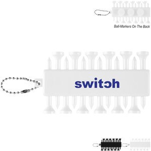 Recycled ABS Golf Tee Set Key Chain