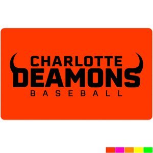 Rectangle Shape Custom Sticker - Neon, 5" or 5-1/4"