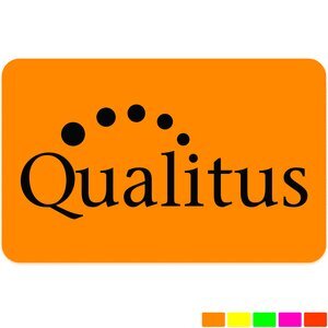 Rectangle Shape Custom Sticker - Neon, Extra Small to 2"