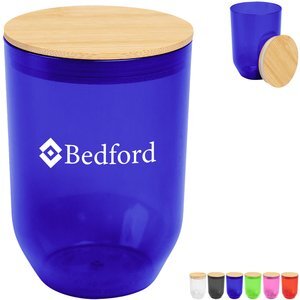 Montrose rPET Wine Tumbler w/ Bamboo Lid, 12oz.