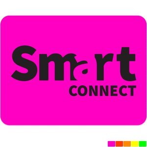 Rectangle Shape Custom Sticker - Neon, Small to 3"