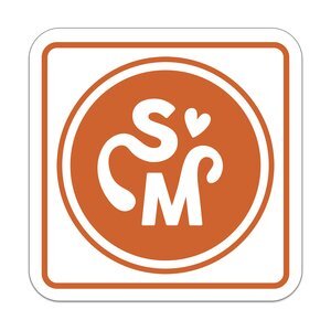 Square Shape Custom Sticker - Matte, 1-1/4" or 1-1/2"