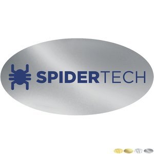 Oval Shape Custom Sticker - Foil, 1-1/2" to 2-1/4"
