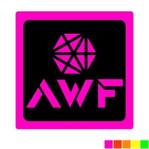 Square Shape Custom Sticker - Neon, 2-1/2"