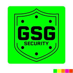 Square Shape Custom Sticker - Neon, 3"