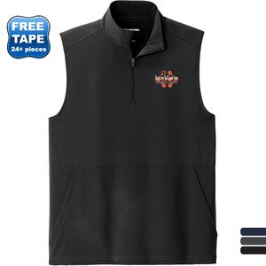 Sport-Tek® Repeat Poly/Spandex 1/4 Zip Unisex Vest