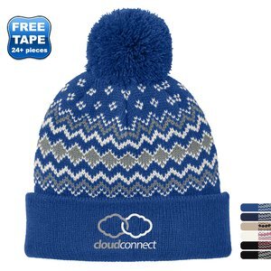 Port Authority® Alpine Acrylic Pom Beanie