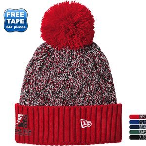 New Era® Marled Knit Pom Beanie