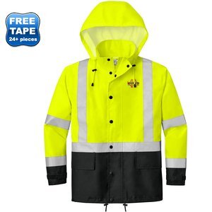 CornerStone® ANSI 107 Class 3 Poly Oxford Men's Rain Jacket