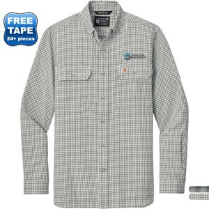 Carhartt® Rugged Flex® Plaid Cotton/Elastane Long Sleeve Men's Shirt