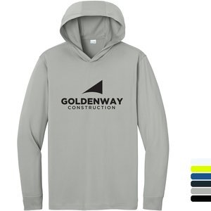 CornerStone® Workwear Pro Polyester Long Sleeve Unisex Hooded Tee