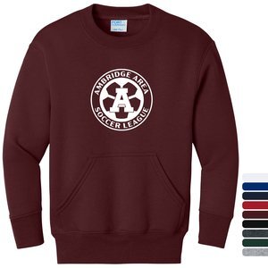 Port & Company® Core Fleece Crewneck Pocket Youth Sweatshirt