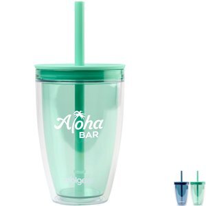 Cool Gear® Oasis Straw Tumbler, 14oz.