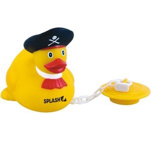 Pirate Rubber Duck with Bathtub Plug