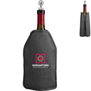 Nest Recycled Polyester Heathered Wine Bottle Cooler