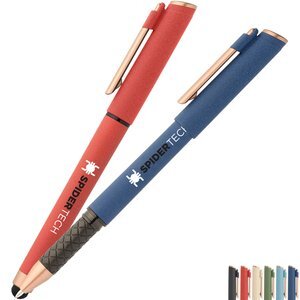 York Recycled Plastic Bronze Trim Stylus Gel Pen