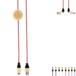 Bamboo & rPET 60W Fast Charging Cable, 3'