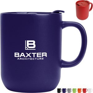 Michigan Ceramic Mug w/ Lid, 14oz.