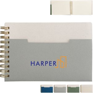 Lino A6 FSC Paper Spiral Binding Horizontal Pocket Notebook