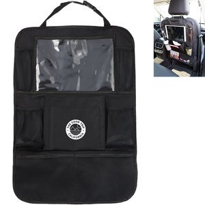 Recycled Back Seat Car Organizer w/ Tablet Pocket
