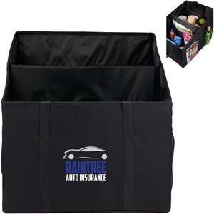 Recycled Trunk Organizer w/ Divider, Mesh Pockets & Carry Straps