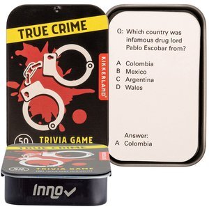 Kikkerland® True Crime Trivia Card Game in Tin