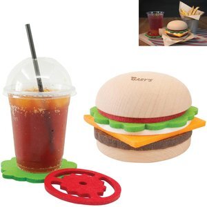 playableART® Hamburger Coaster Set