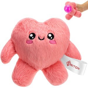 Fluffy Heart Plush and Gel Stress Buster™