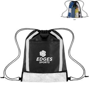 Game Time rPET Reflective Drawstring Bag