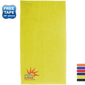 Turkish Signature Cotton Terry Velour Colored Sports Towel, 20" x 34"