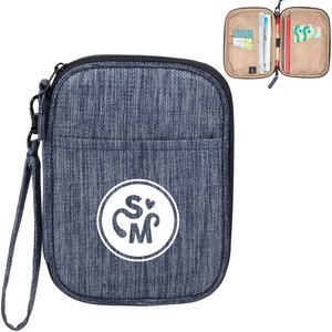 The Goods™ Navy Heather Recycled Travel Wallet