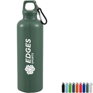 Race Recycled Bottle w/ Carabiner Clip, 25oz.