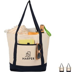 Isle 8oz. Organic Cotton Zippered Tote