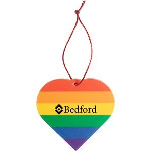 Heart Pride Plastic Ornament