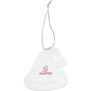 Acrylic Style Santa Hat Ornament